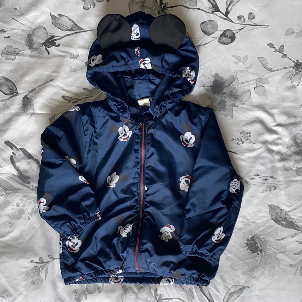 H&M Mickey Mouse Windbreaker Jacket